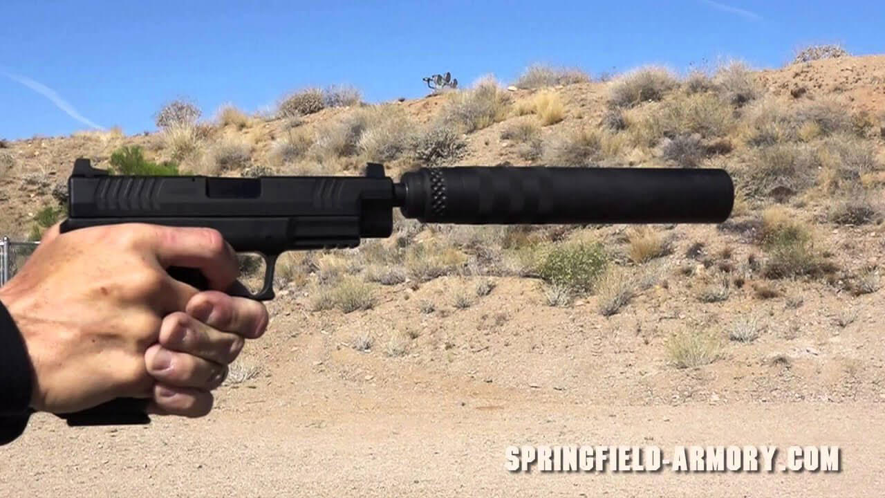 suppressed handgun