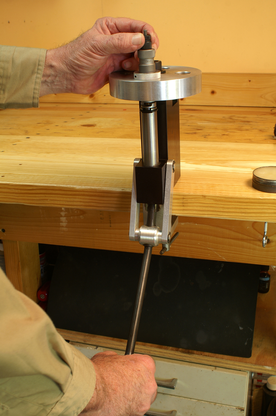 When it’s possible, and it almost always is, secure the pieces-parts when they’re doing their jobs. For instance, tightening the locking rings on a decapping stem when the expander is holding inside the case neck helps bring the stem into straight alignment, and the expander along with it.