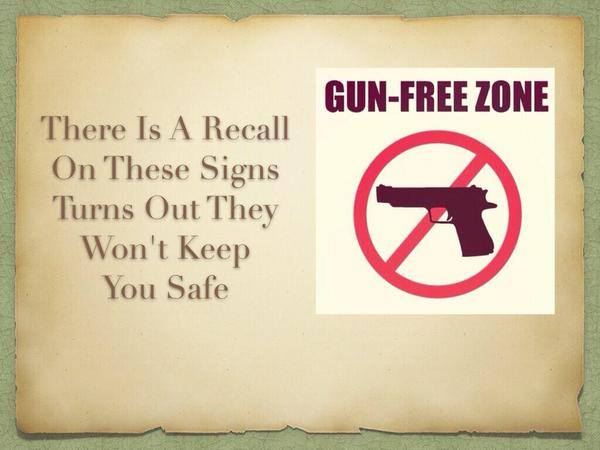 Anti gun Free zone Sign