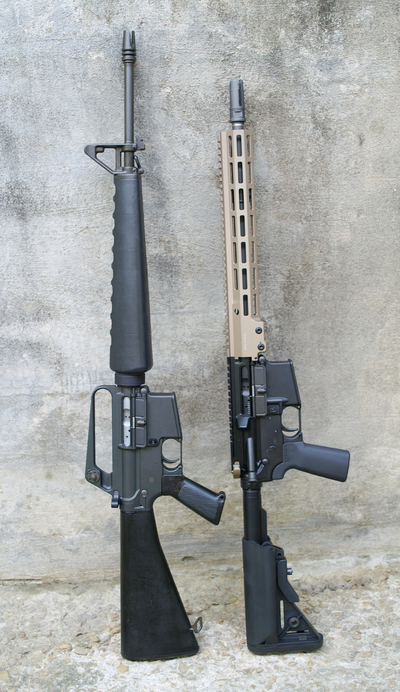 old and new AR15