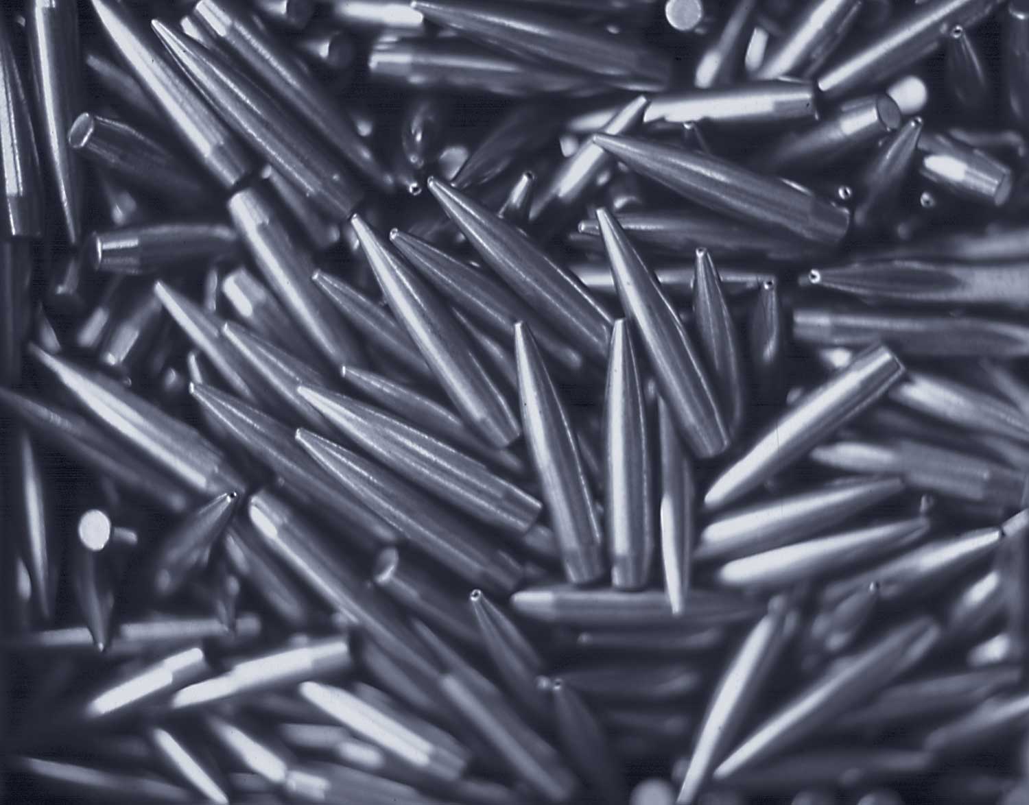 A bin of bullets ready for loading