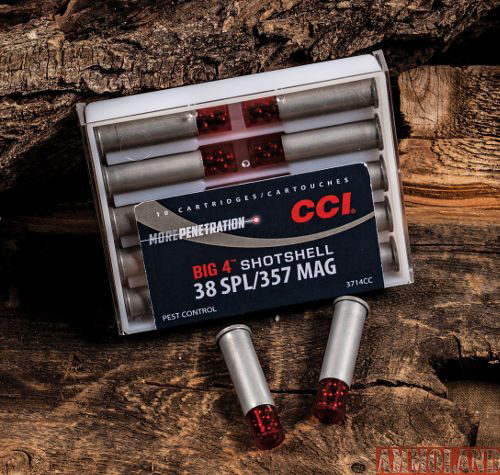 The No. 4 lead handgun shotshells are packed in reusable boxes of 10 shotshells.