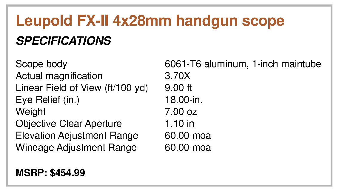 leupold fx-II specs