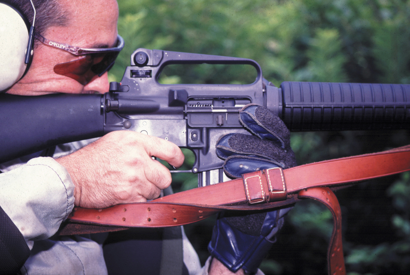 Glen Zediker shooting the AR-15