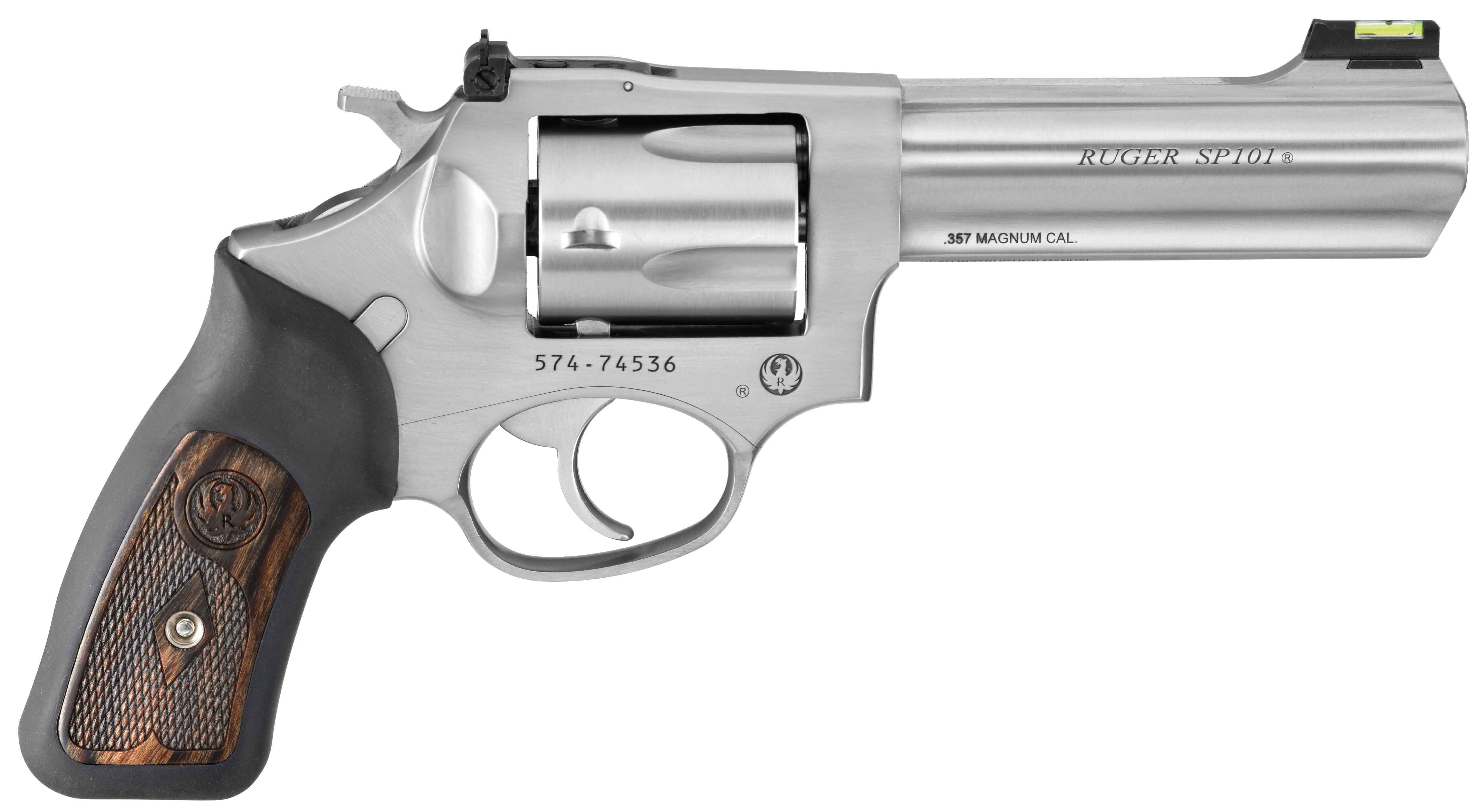 Ruger SP 101 revolver right side stainless