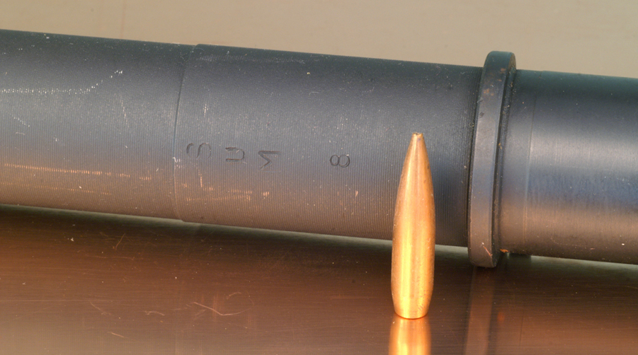 Bullet weight, mostly, determines barrel throat life. Why? The heavier the bullet, the slower it accelerates, and the more time the flame from burning propellant has to torch into the metal. Even though a lighter bullet is burning more propellant, it’s the intensity of the cutting that does the most damage.