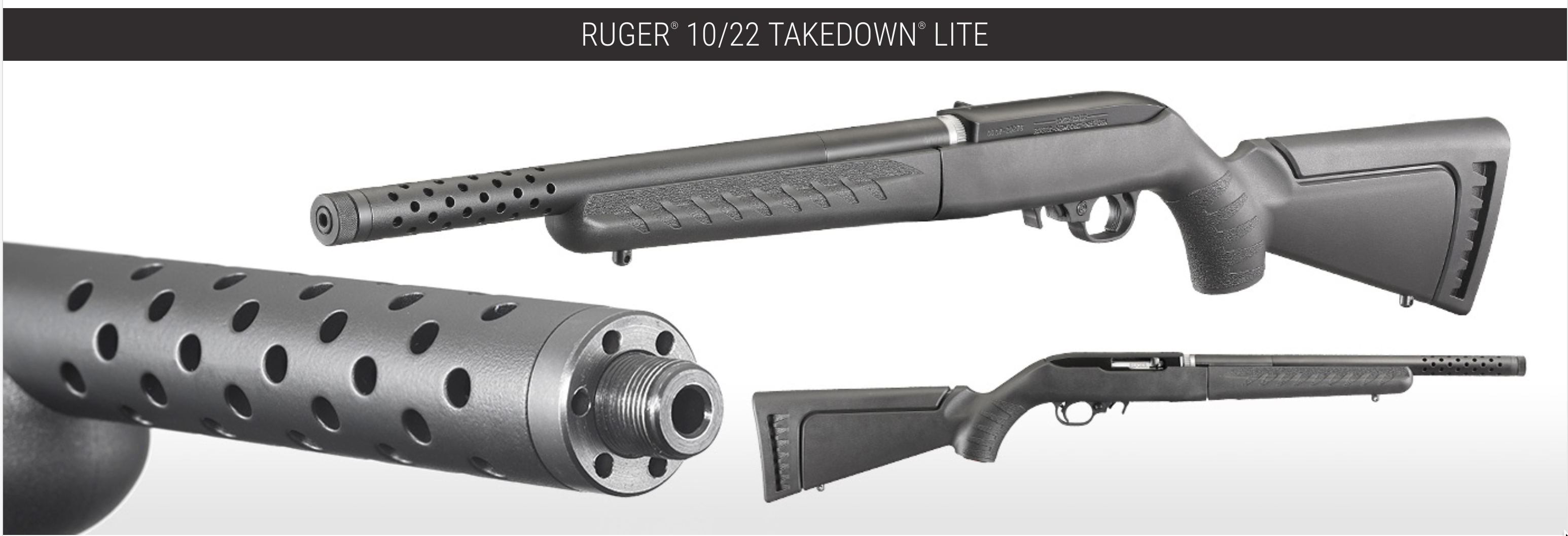 The 16.12-inch tensioned barrel features a 1/2"-28 threaded muzzle and is fitted with a thread cap, which can be removed to allow for the use of muzzle accessories. 