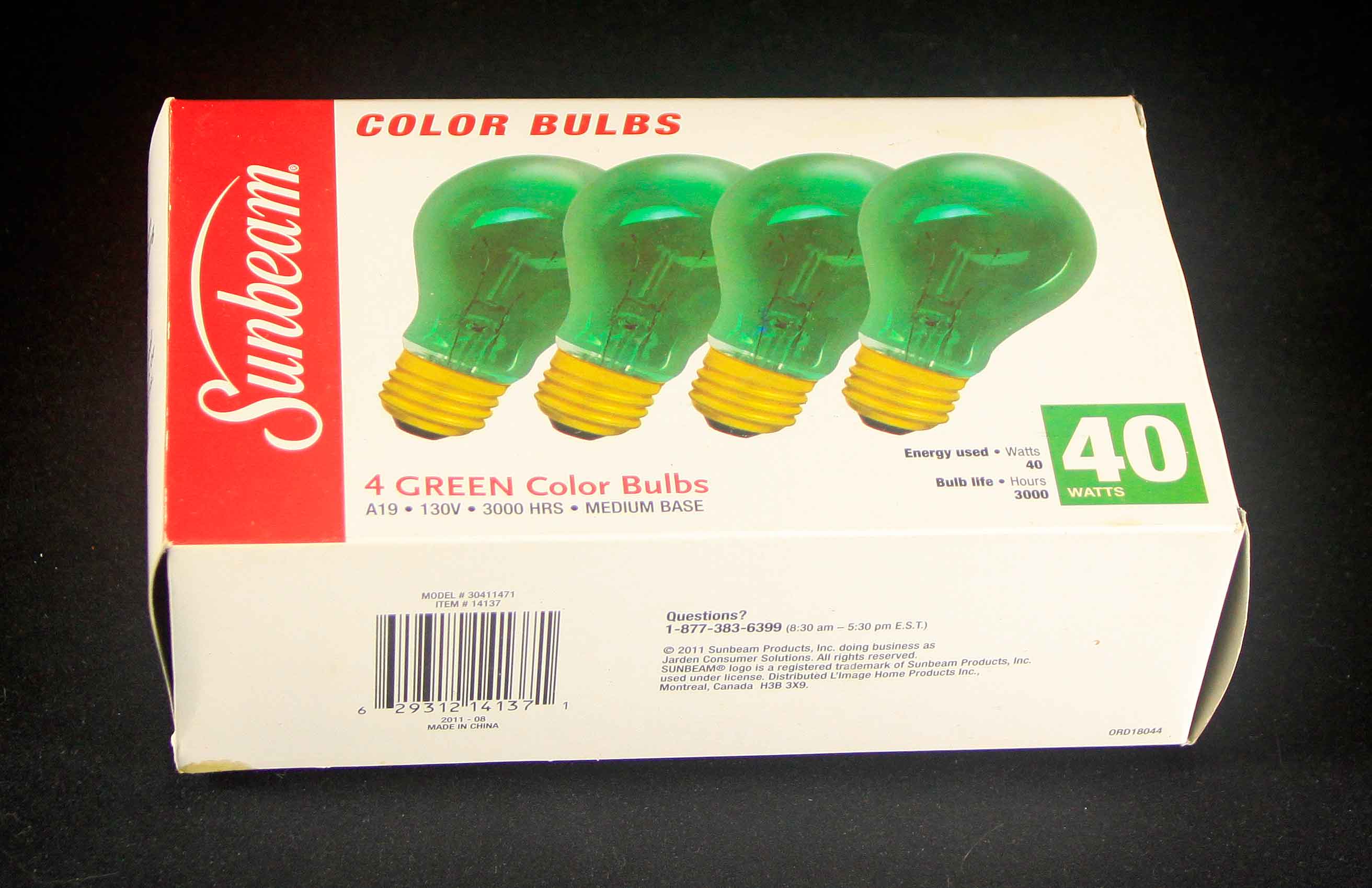 Sunbeam green light bulbs