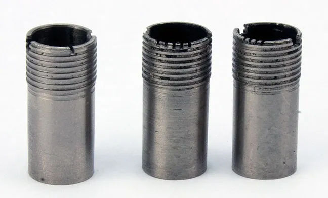 white background with chokes on table