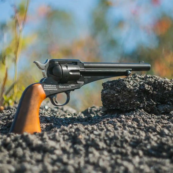 Revolver sitting on ground