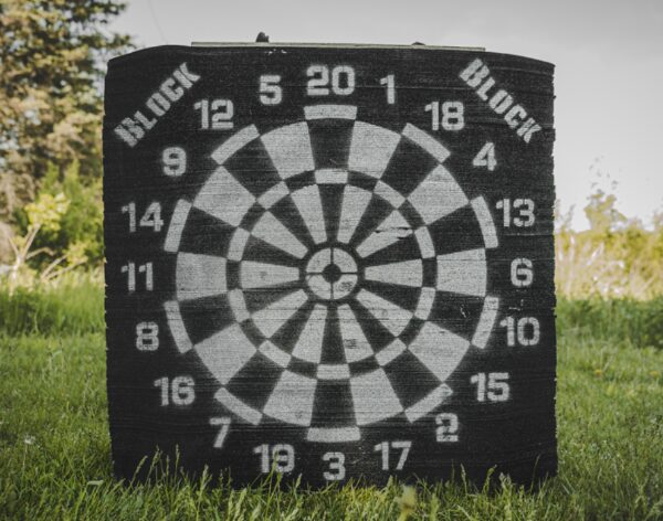 Target on grass