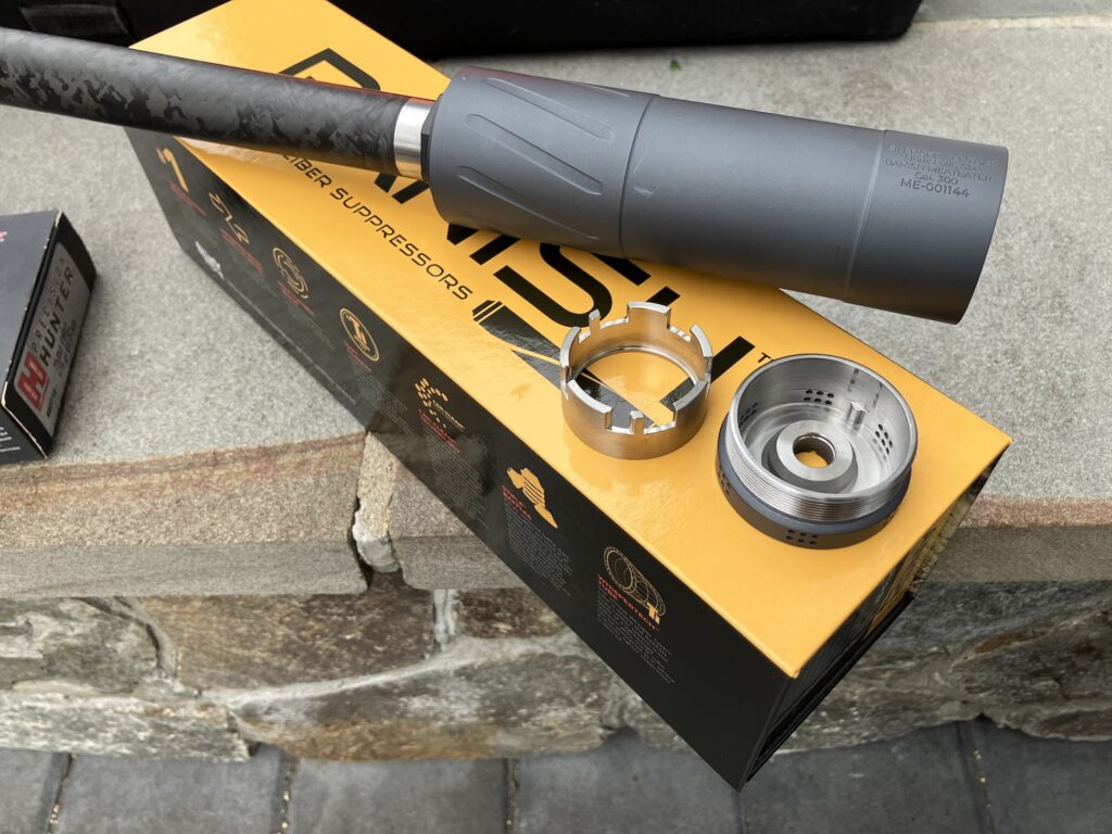 Suppressor and collet on box