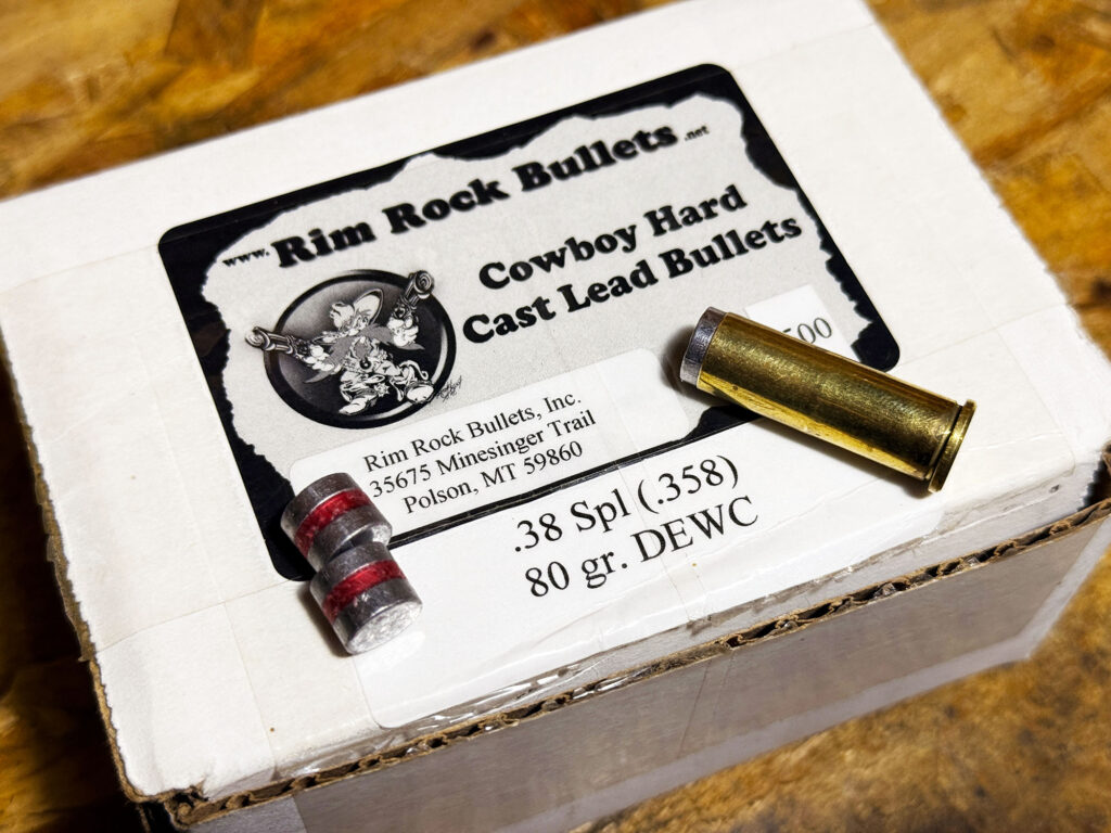 box of projectiles with logog for Rim Rock Projectiles