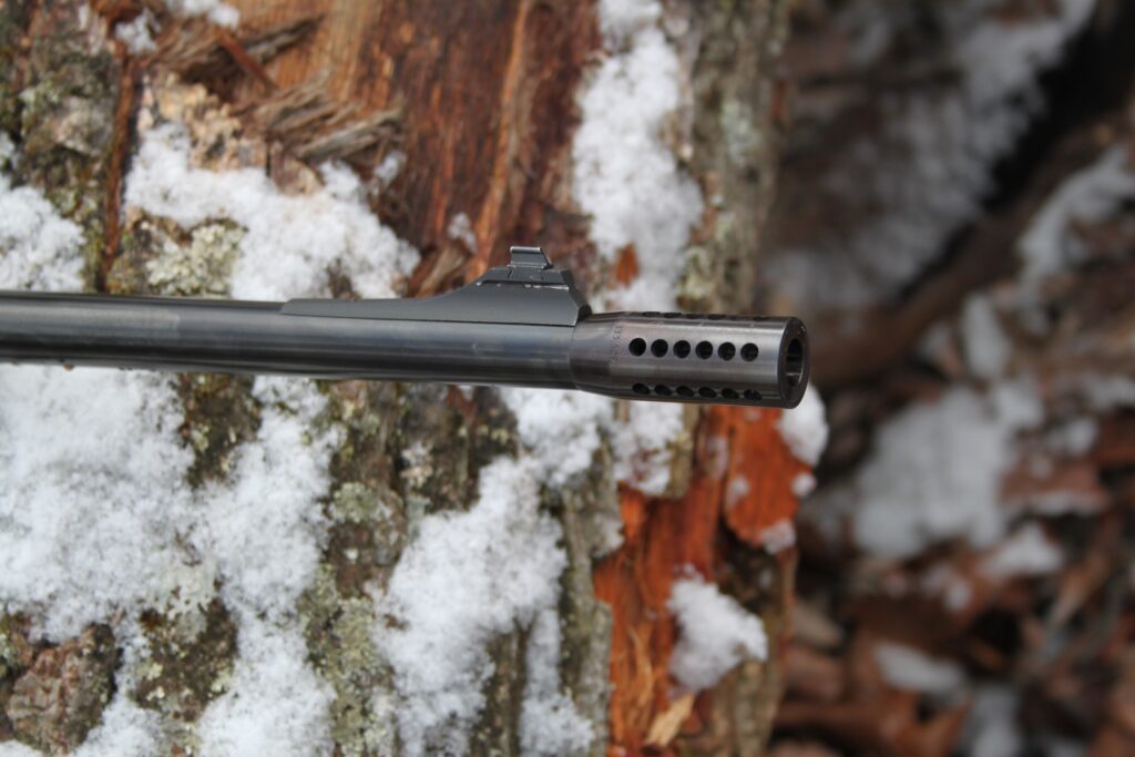 muzzle of rifle barrel