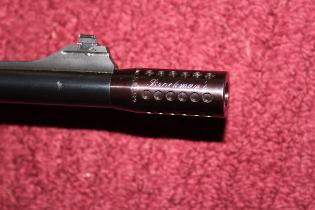 muzzle device on rifle