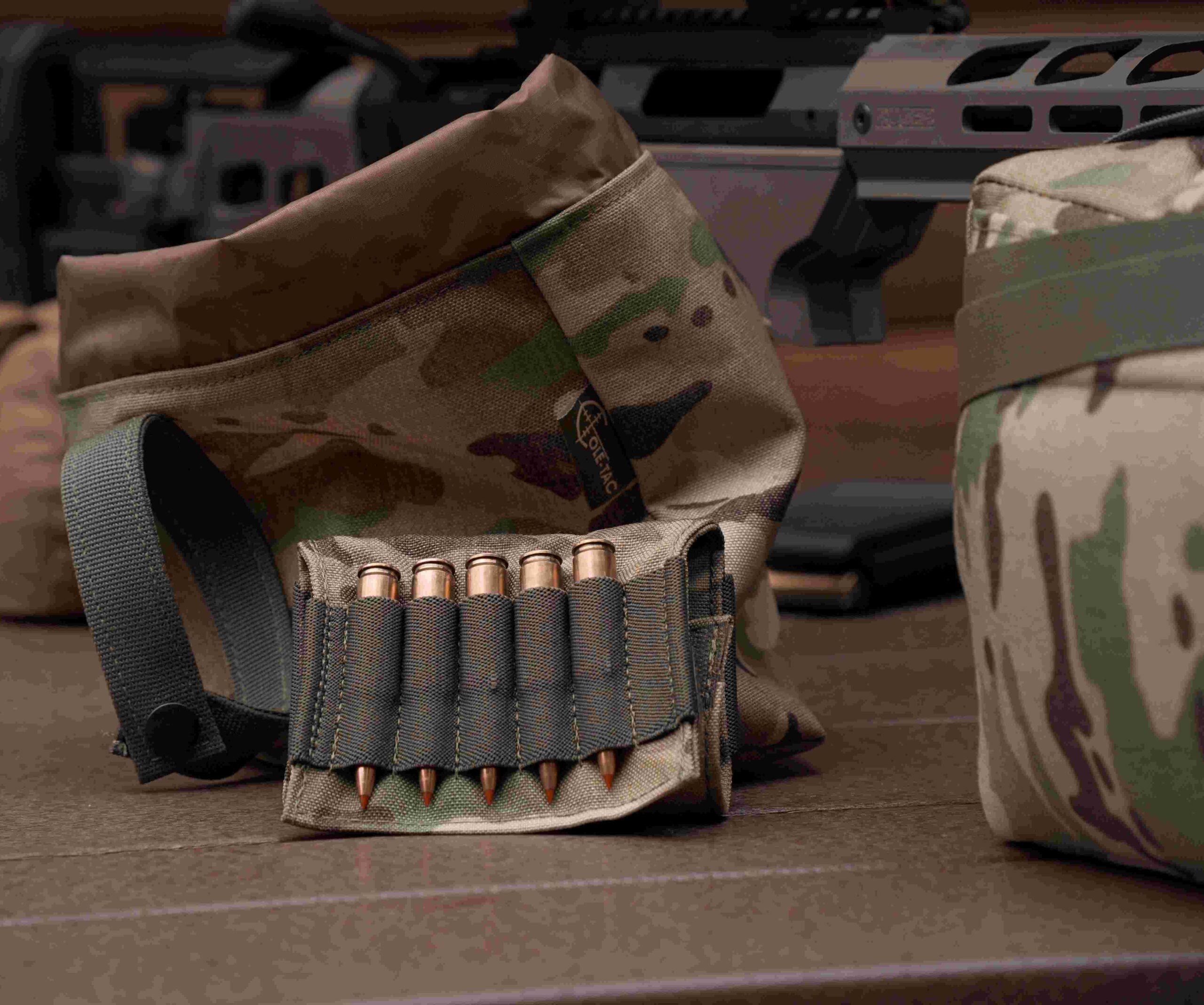 Loaded .308 Ammo in Hunting Pouch 